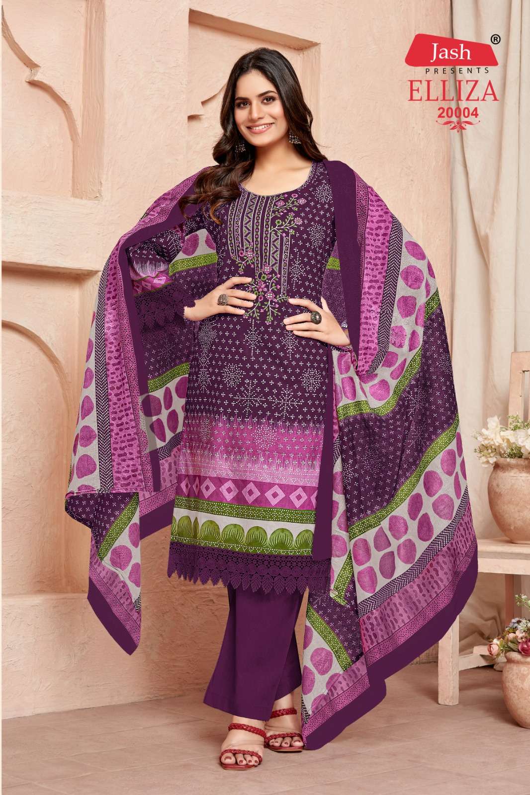 Jash Elliza Vol 20 Cotton Dress Material Wholesale catalog