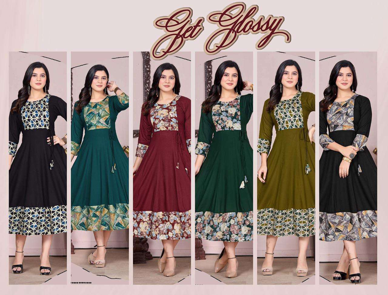 JLF GET GLOSSY V1 Kurti Wholesale catalog