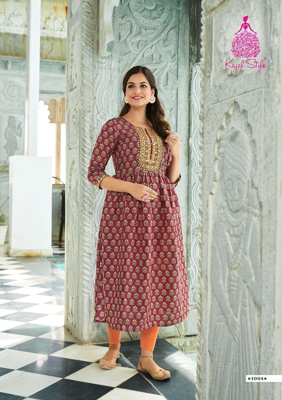 Kajal Style Kesariya Vol 1 Kurti Wholesale catalog