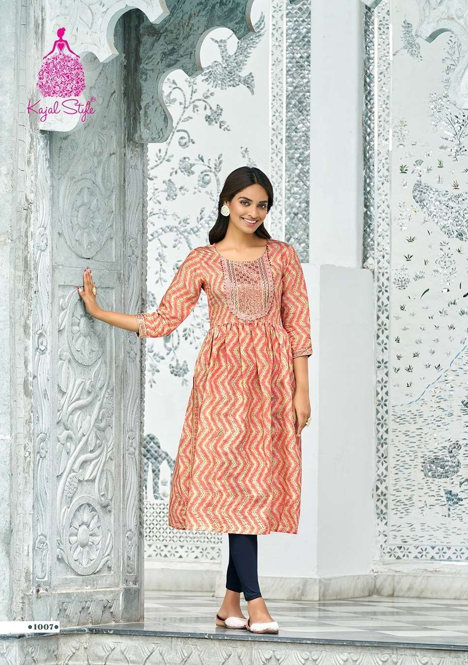 Kajal Style Kesariya Vol 1 Kurti Wholesale catalog
