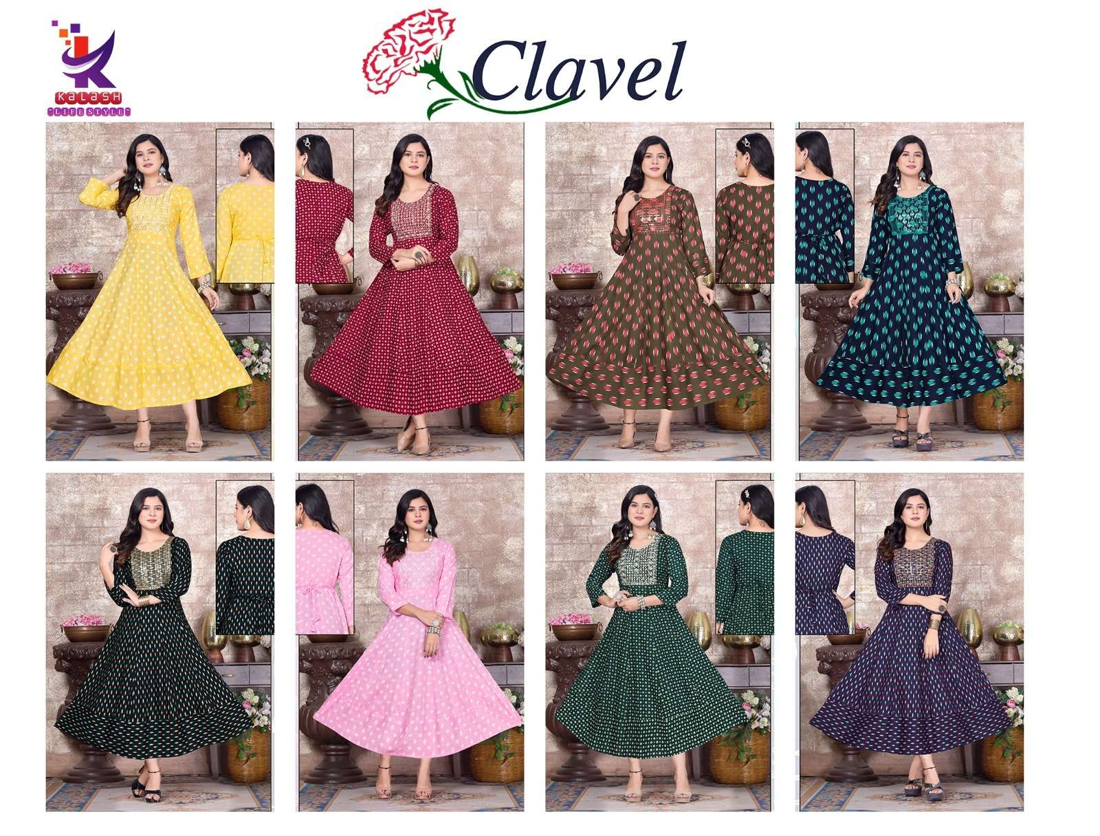 Kalash CLAVEL Kurti Wholesale catalog