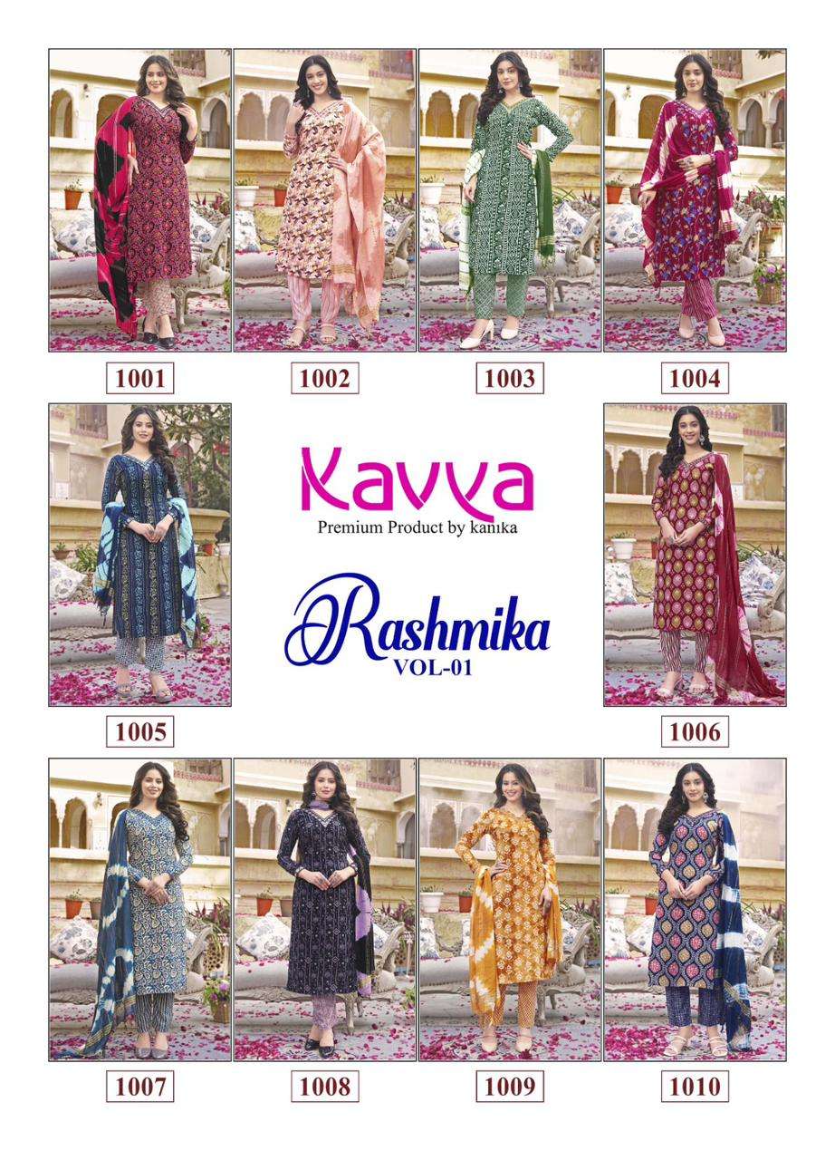 KAVYA RASHMIKA vol - 1 Kurti Wholesale catalog