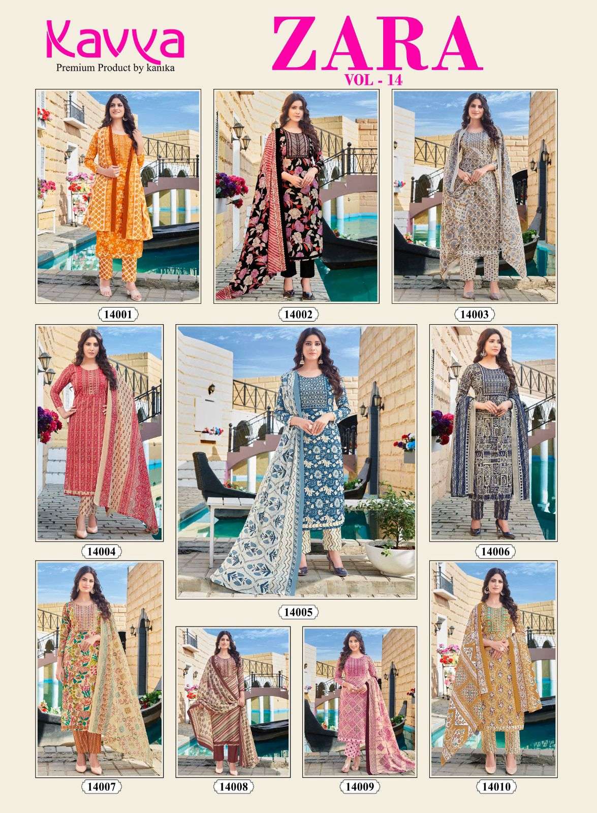 KAVYA ZARA VOL 14 Kurti Wholesale catalog