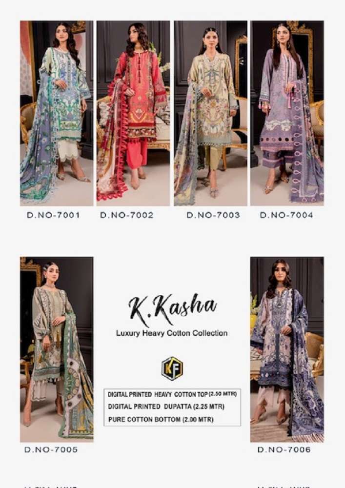 Keval K Kasha Vol-7 -Dress Material -Wholesale Catalog
