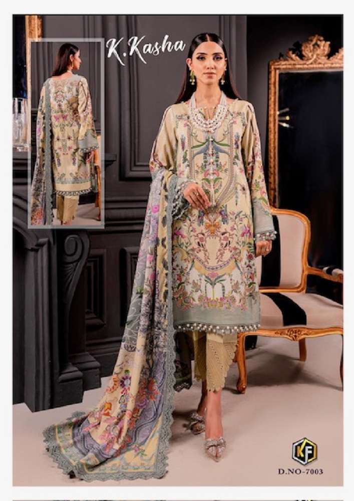 Keval K Kasha Vol-7 -Dress Material -Wholesale Catalog