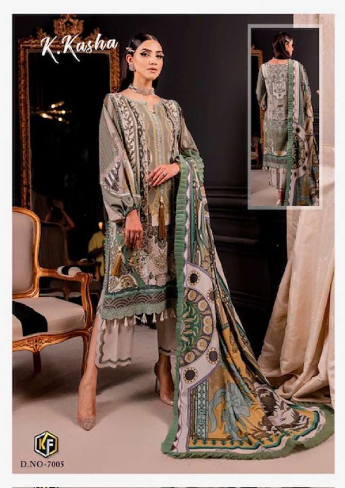 Keval K Kasha Vol-7 -Dress Material -Wholesale Catalog