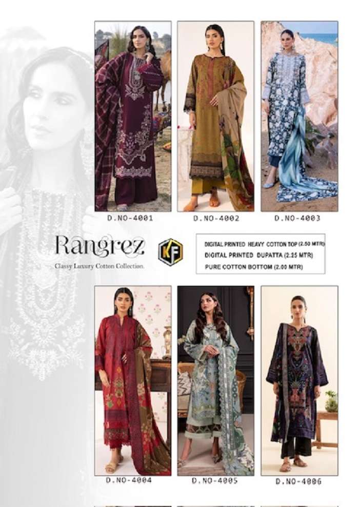 Keval Rangrez Vol-4 -Dress Material -Wholesale Catalog