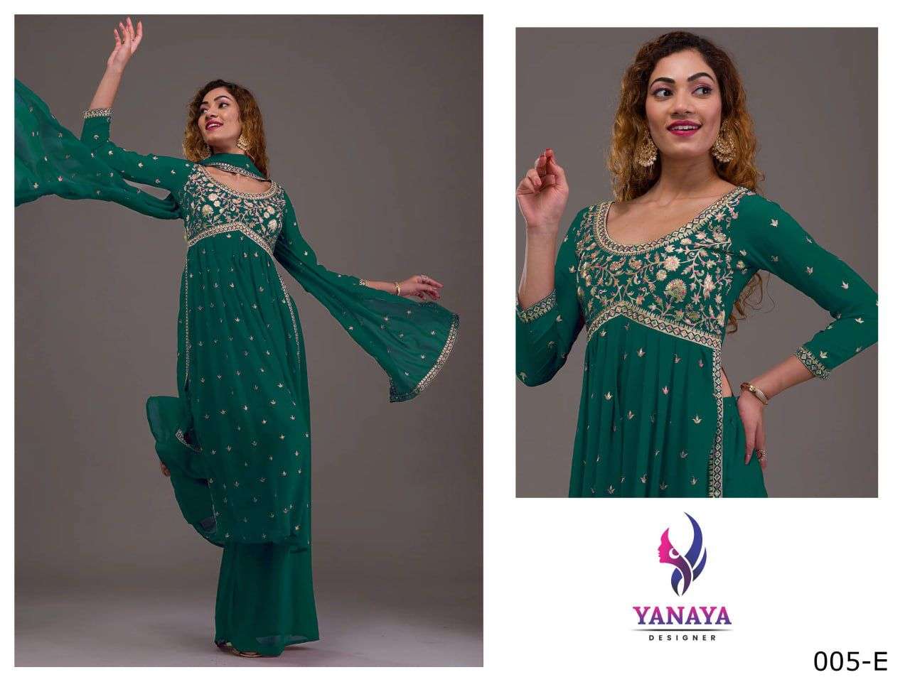 Kf Yanaya 005 Georgette Embroidery Salwar Kameez Wholesale catalog