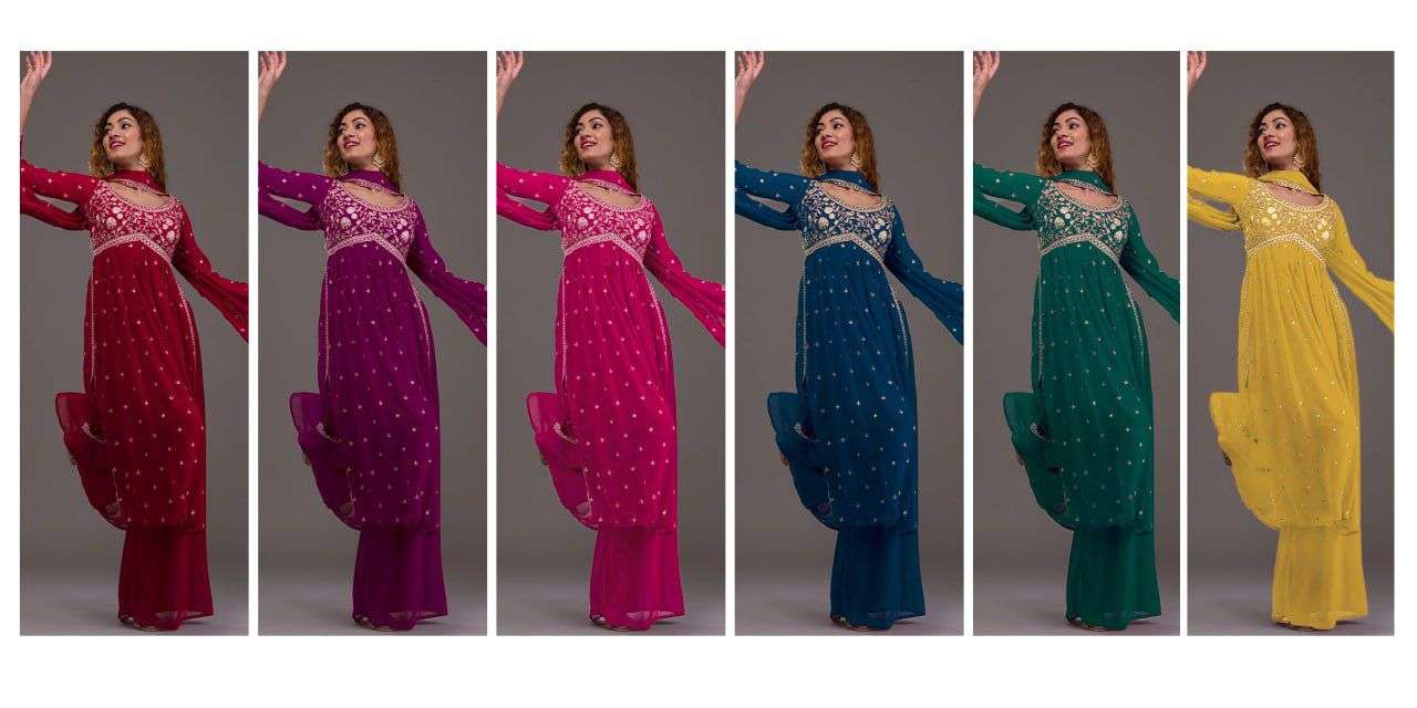 Kf Yanaya 005 Georgette Embroidery Salwar Kameez Wholesale catalog