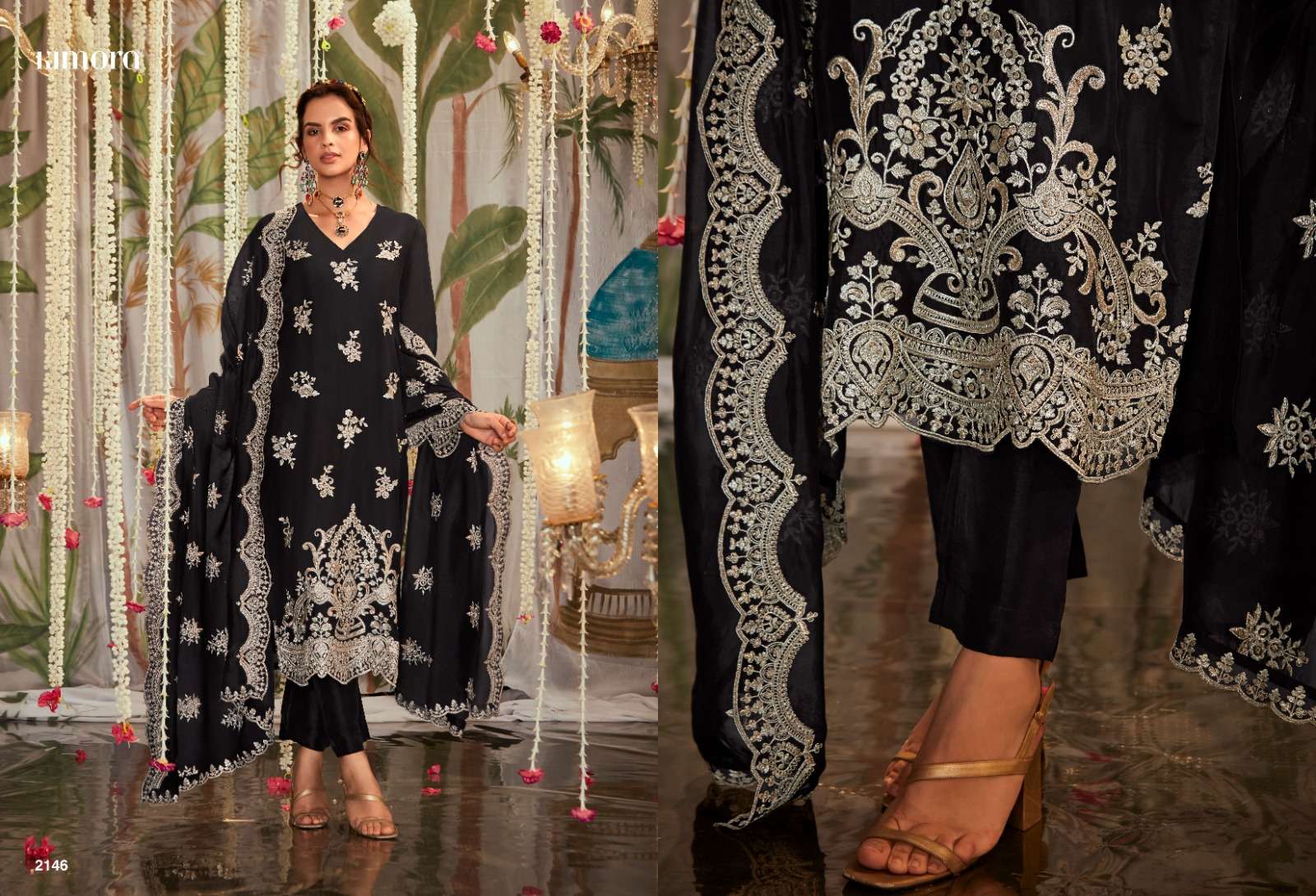 Kimora Ltrh Pure Organza Designer Salwar Suits Wholesale catalog