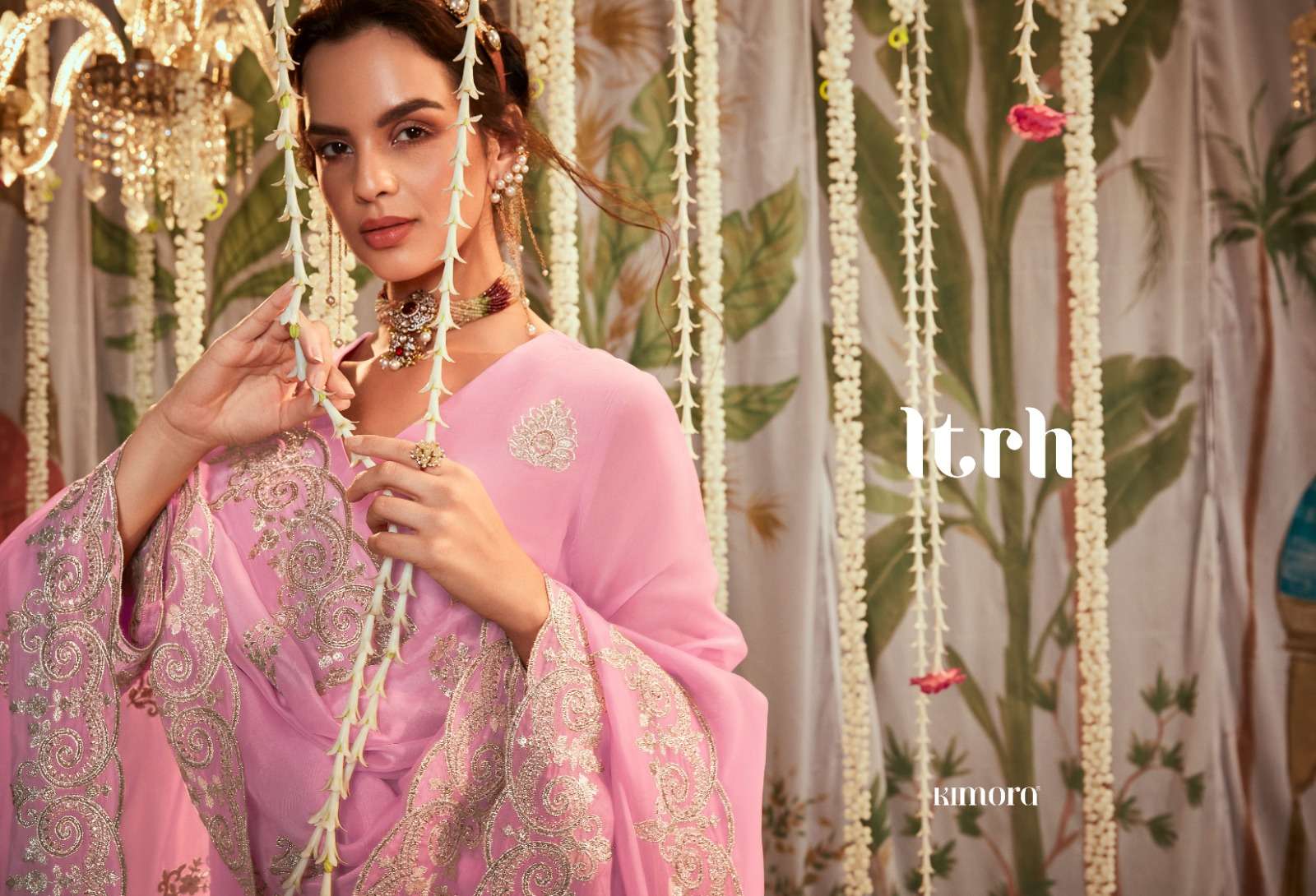 Kimora Ltrh Pure Organza Designer Salwar Suits Wholesale catalog