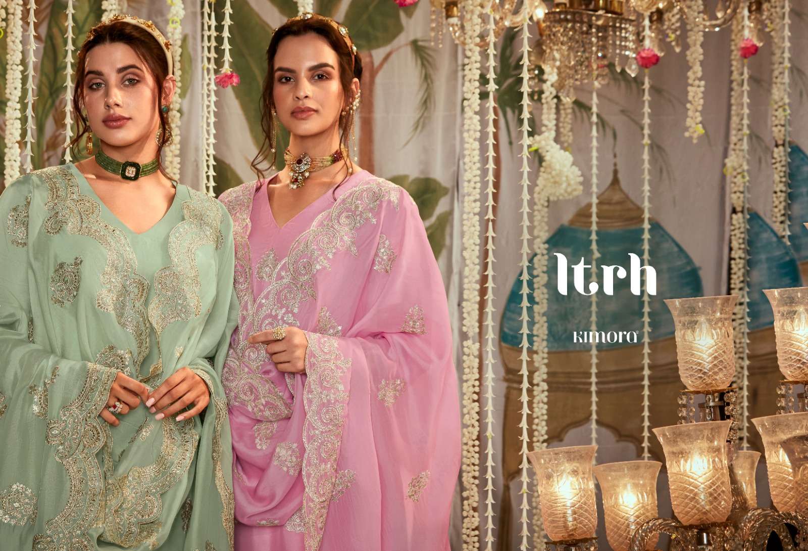 Kimora Ltrh Pure Organza Designer Salwar Suits Wholesale catalog