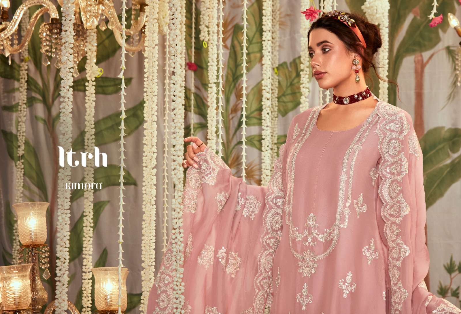 Kimora Ltrh Pure Organza Designer Salwar Suits Wholesale catalog