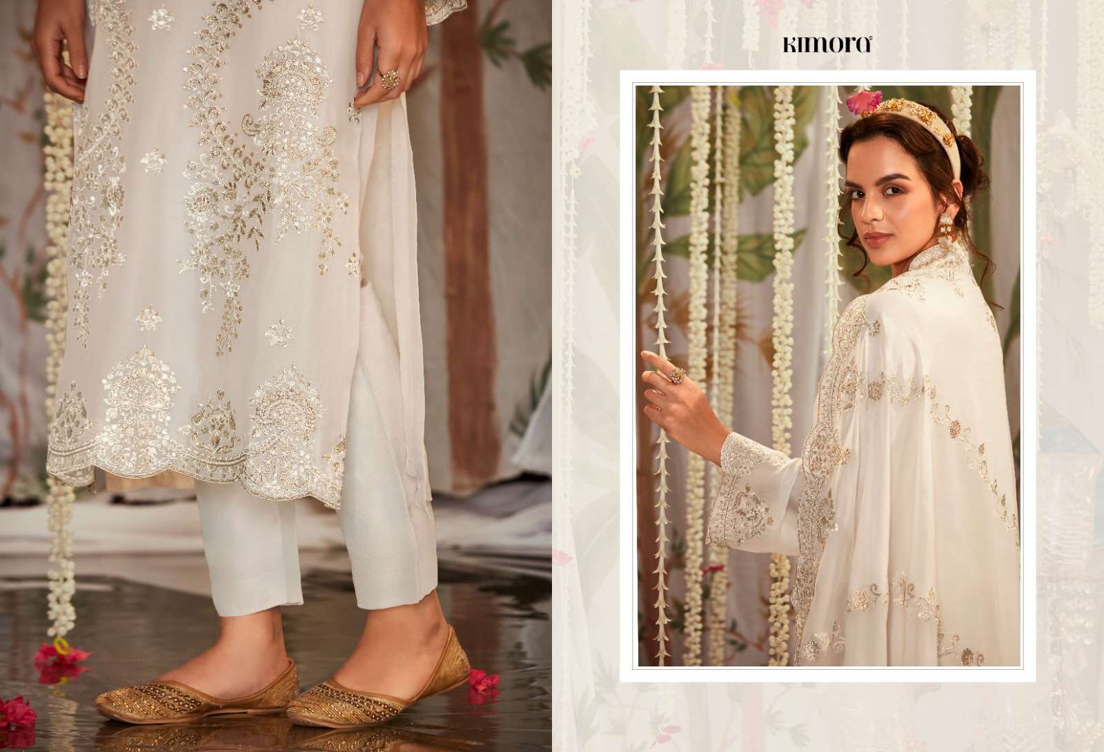 Kimora Ltrh Pure Organza Designer Salwar Suits Wholesale catalog