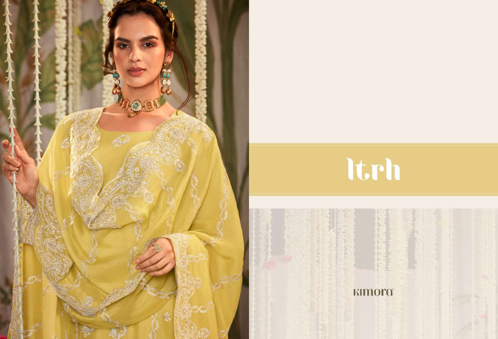 Kimora Ltrh Pure Organza Designer Salwar Suits Wholesale catalog