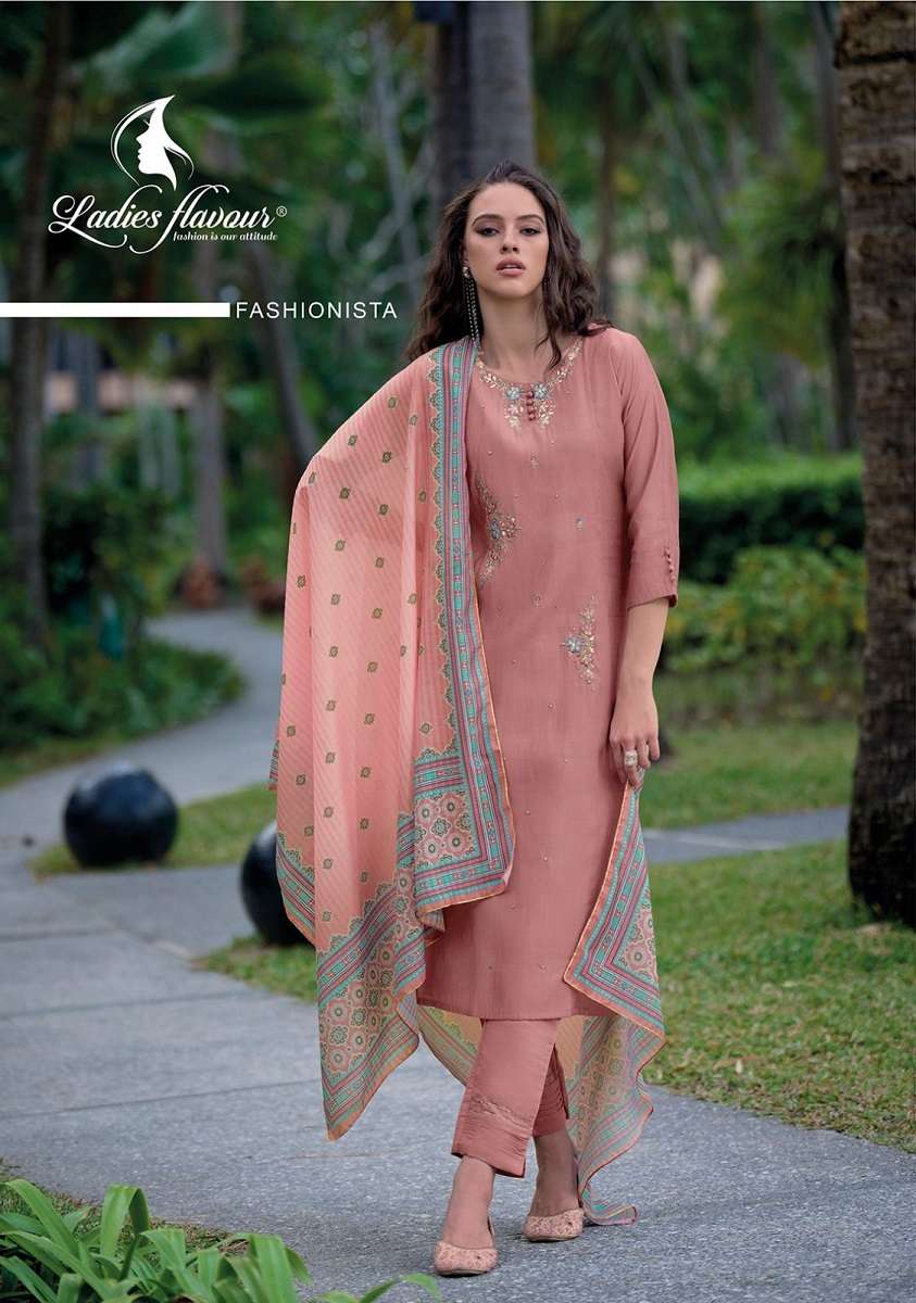 Ladies Flavour Mirza -Kurti Pant With Dupatta -Wholesale Catalog