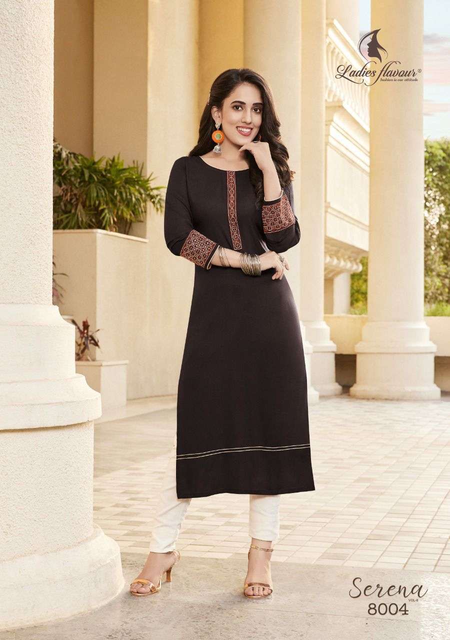  Ladies Flavour Serena vol-8 Kurti Wholesale catalog