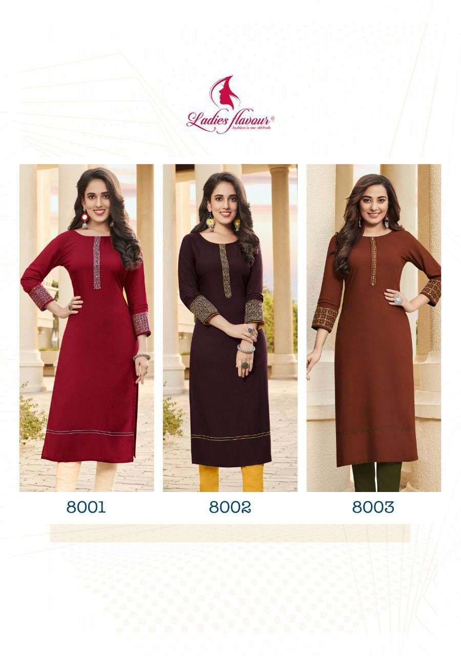  Ladies Flavour Serena vol-8 Kurti Wholesale catalog