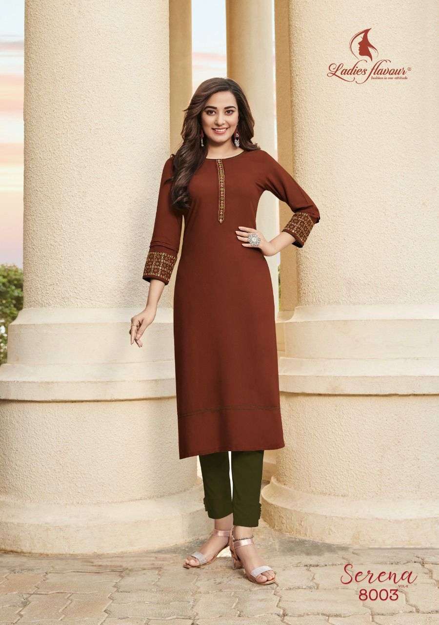  Ladies Flavour Serena vol-8 Kurti Wholesale catalog