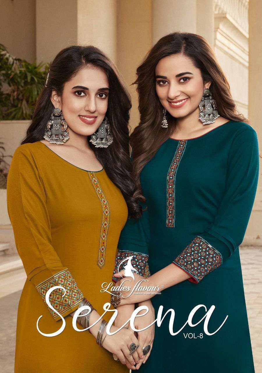  Ladies Flavour Serena vol-8 Kurti Wholesale catalog
