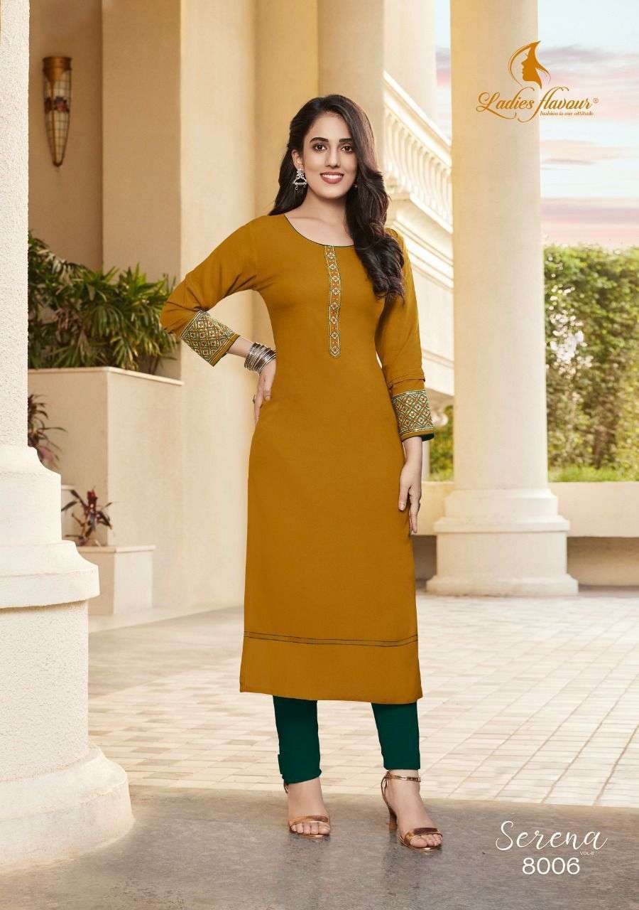  Ladies Flavour Serena vol-8 Kurti Wholesale catalog
