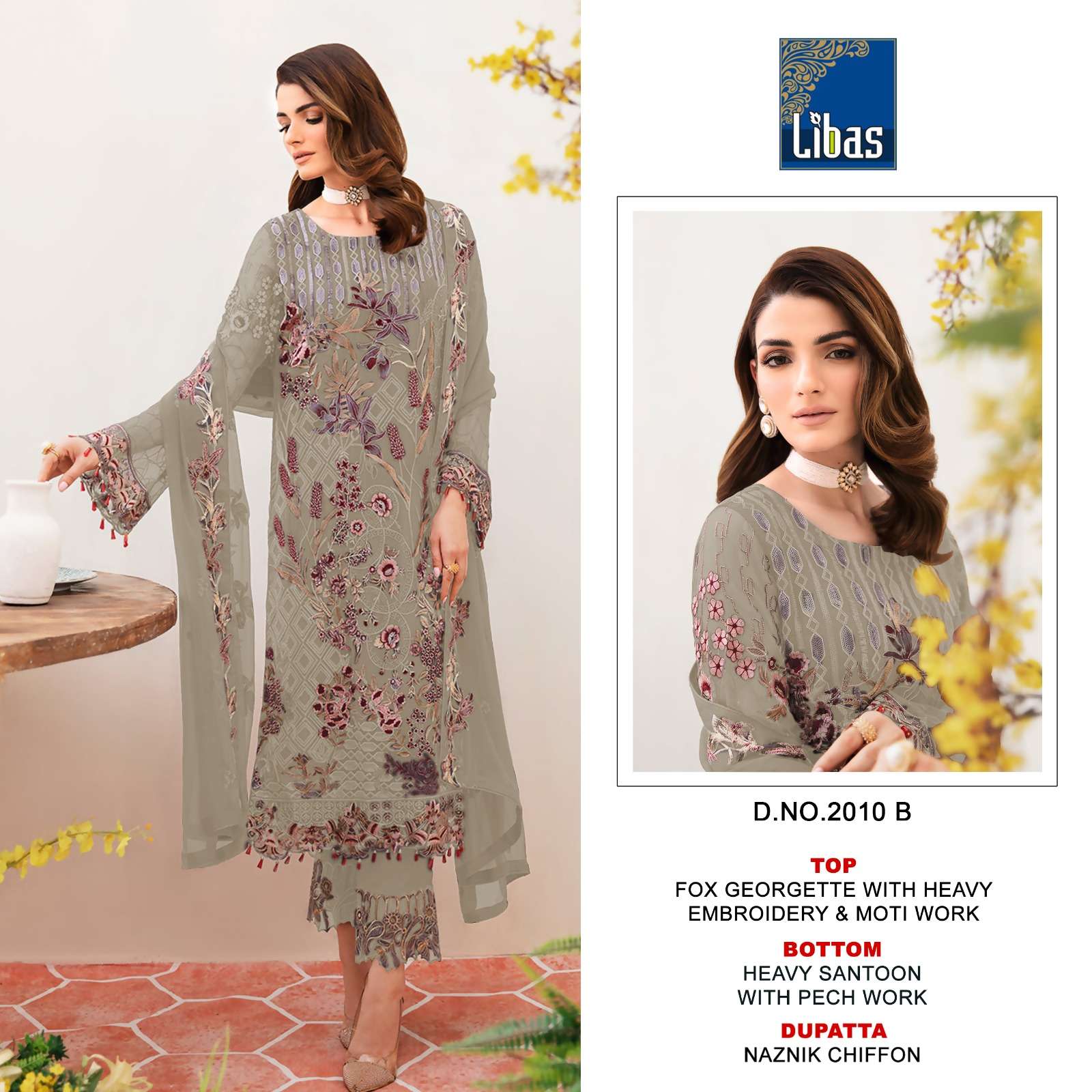 Libas 2010 Faux Georgette Salwar Suits Wholesale catalog