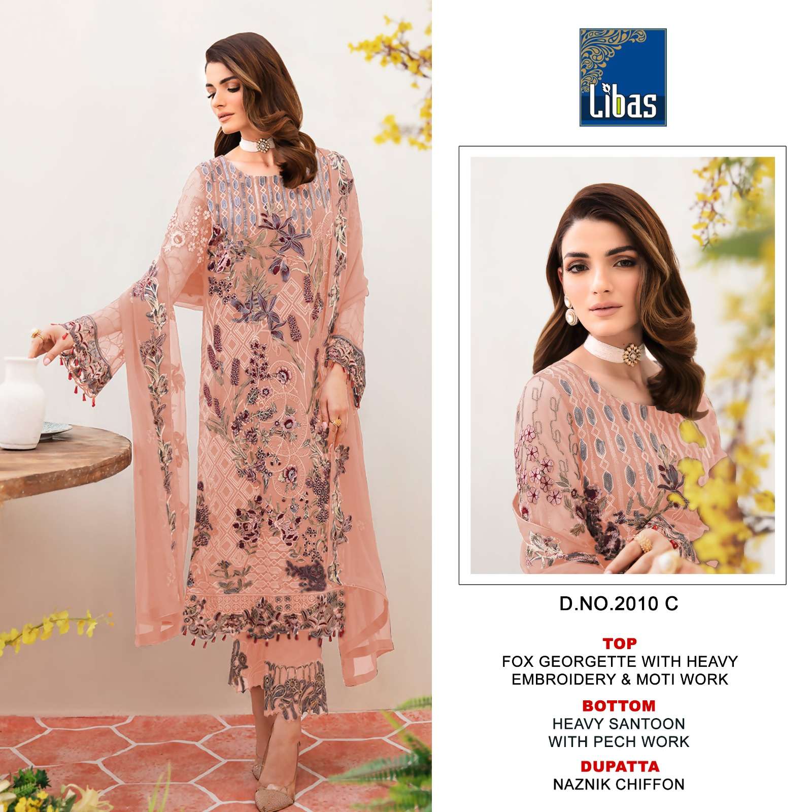 Libas 2010 Faux Georgette Salwar Suits Wholesale catalog