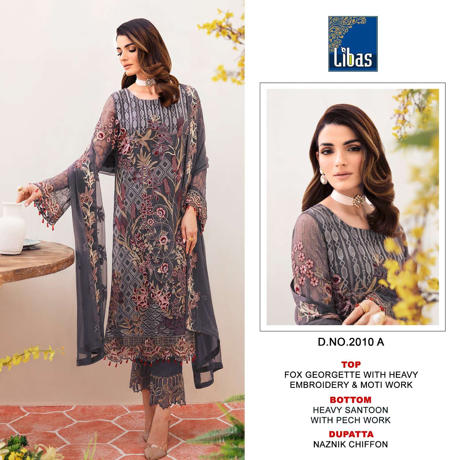Libas 2010 Faux Georgette Salwar Suits Wholesale catalog
