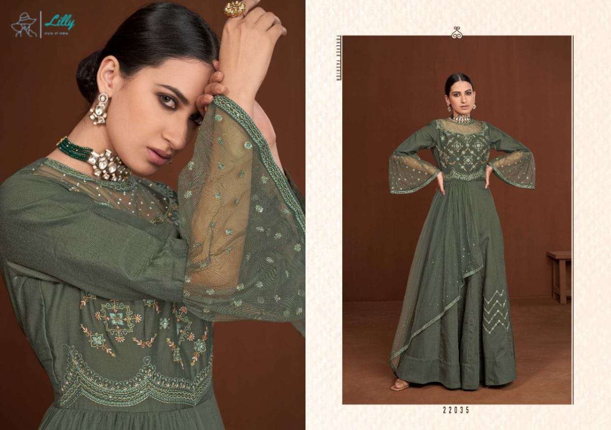 Lilly AMORINA VOL-7 Gown Kurti Wholesale catalog