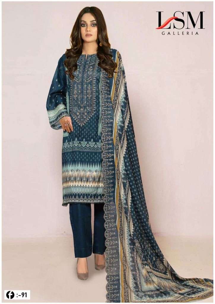 Lsm Firdous Queen Vol 9 Dress Material Wholesale catalog