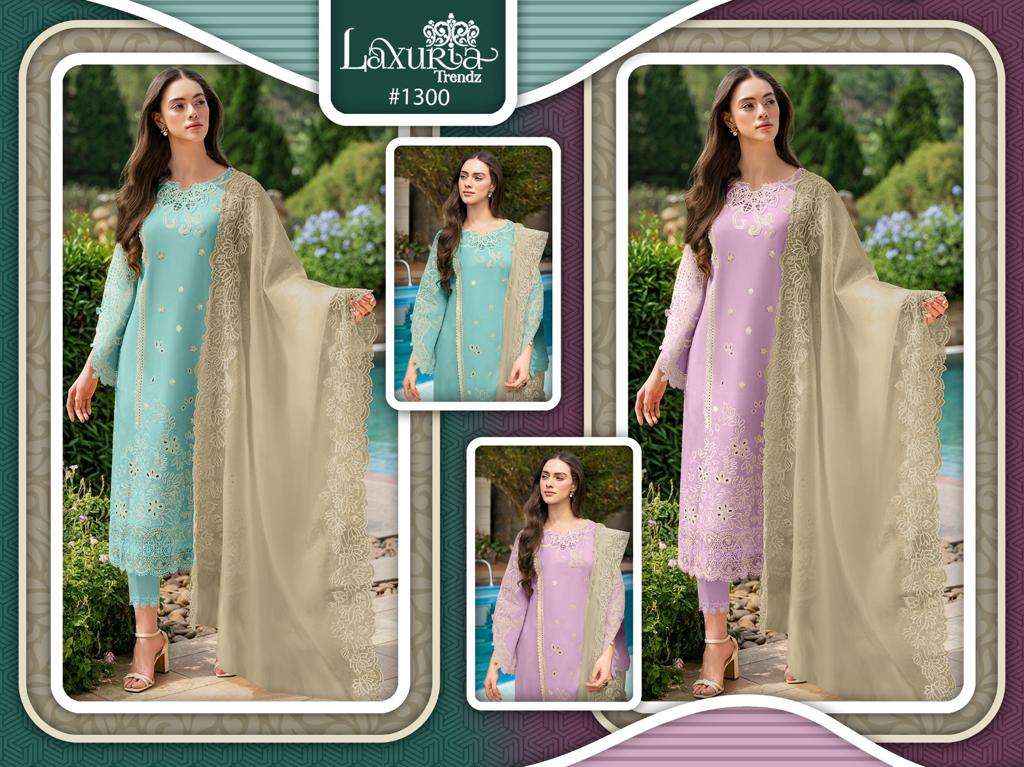 Luxuria Trendz 1300 Pakistani Suits Wholesale catalog