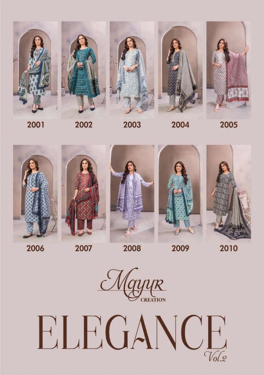Mayur Eligance Vol-2 -Dress Material -Wholesale Catalog