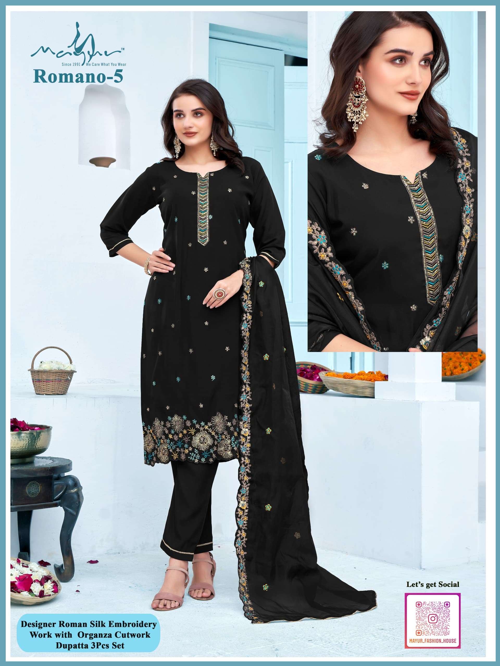 Mayur Romano Kurti Wholesale catalog