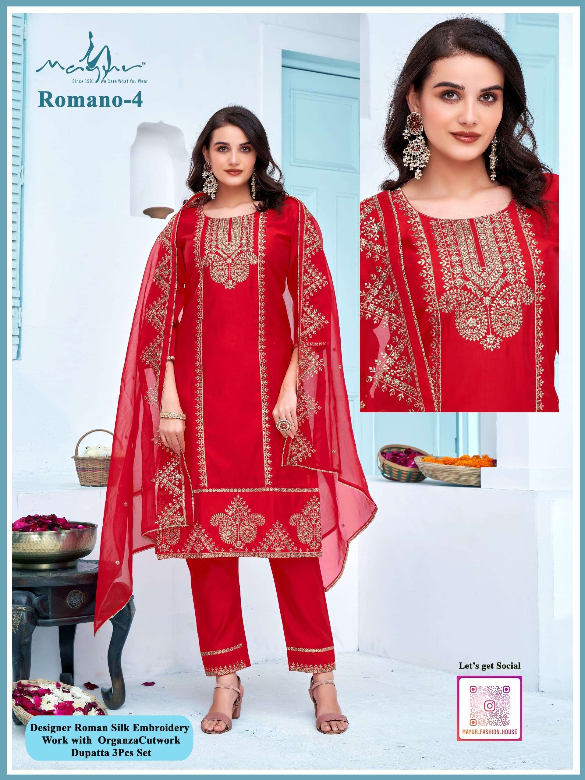 Mayur Romano Kurti Wholesale catalog