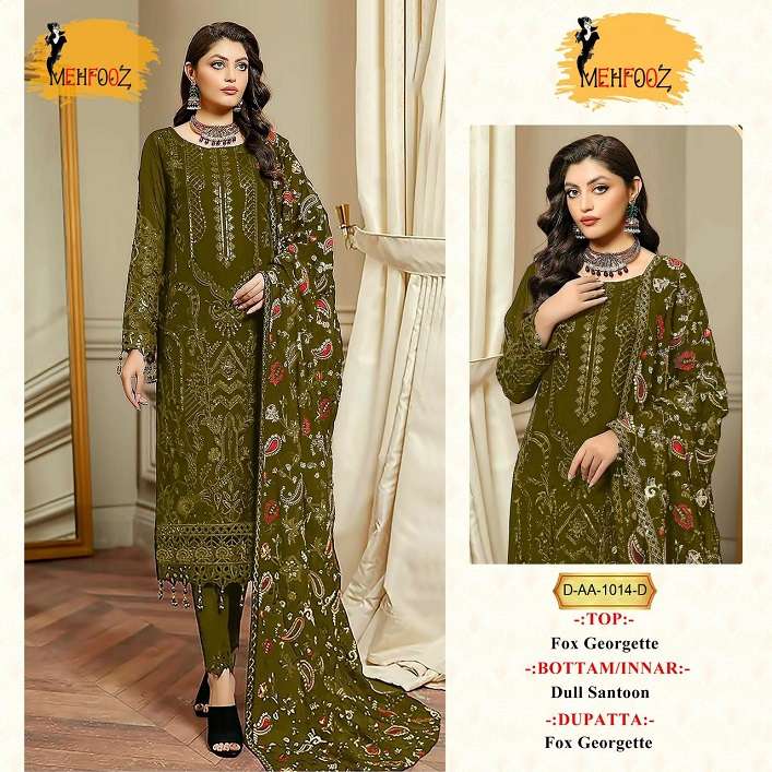 Mehfooz Pakistani Work Suite -Dress Material -Wholesale Catalog