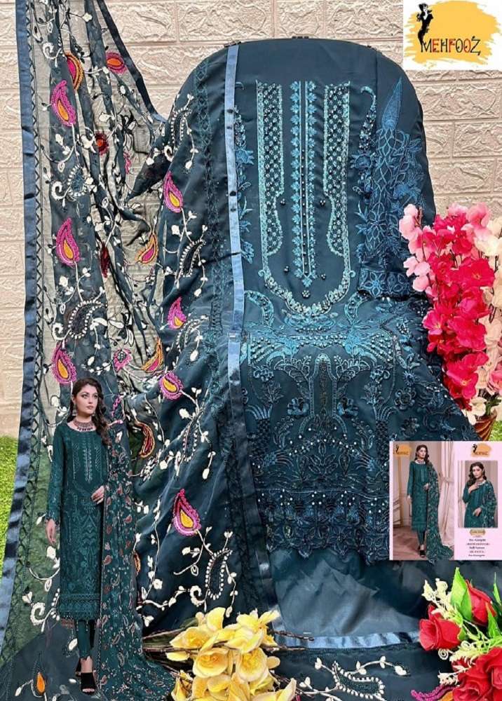 Mehfooz Pakistani Work Suite -Dress Material -Wholesale Catalog