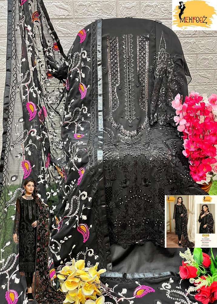 Mehfooz Pakistani Work Suite -Dress Material -Wholesale Catalog
