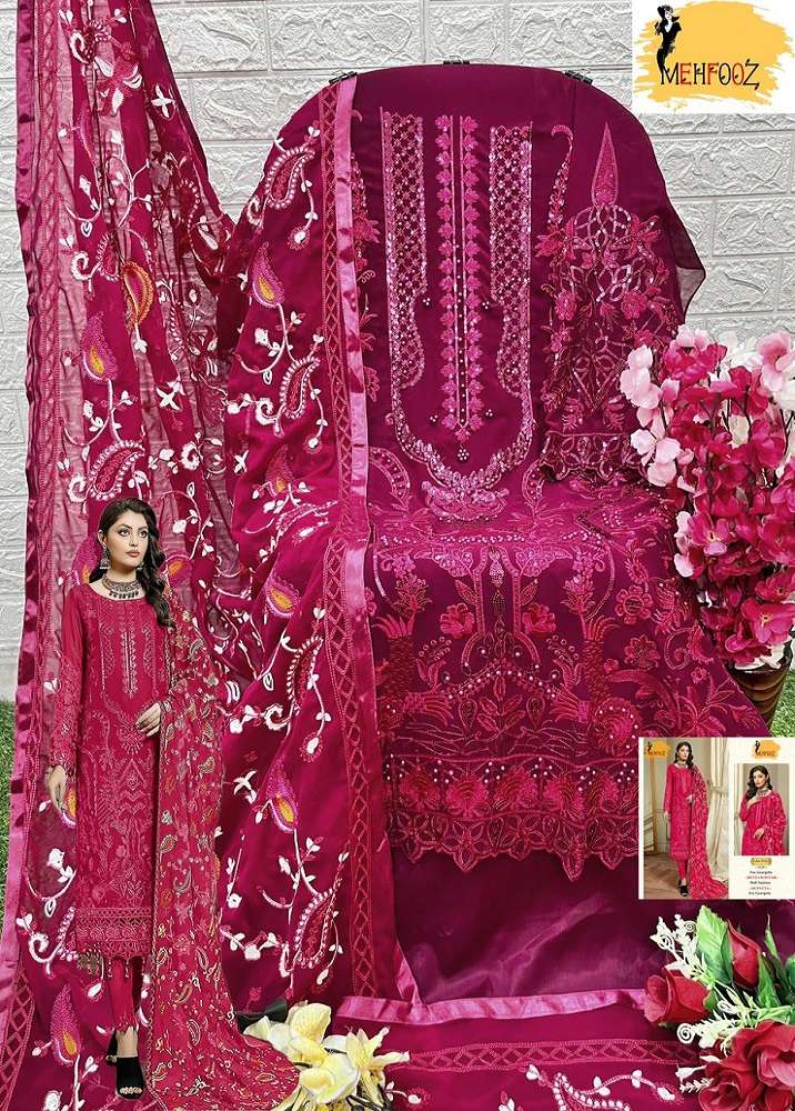 Mehfooz Pakistani Work Suite -Dress Material -Wholesale Catalog