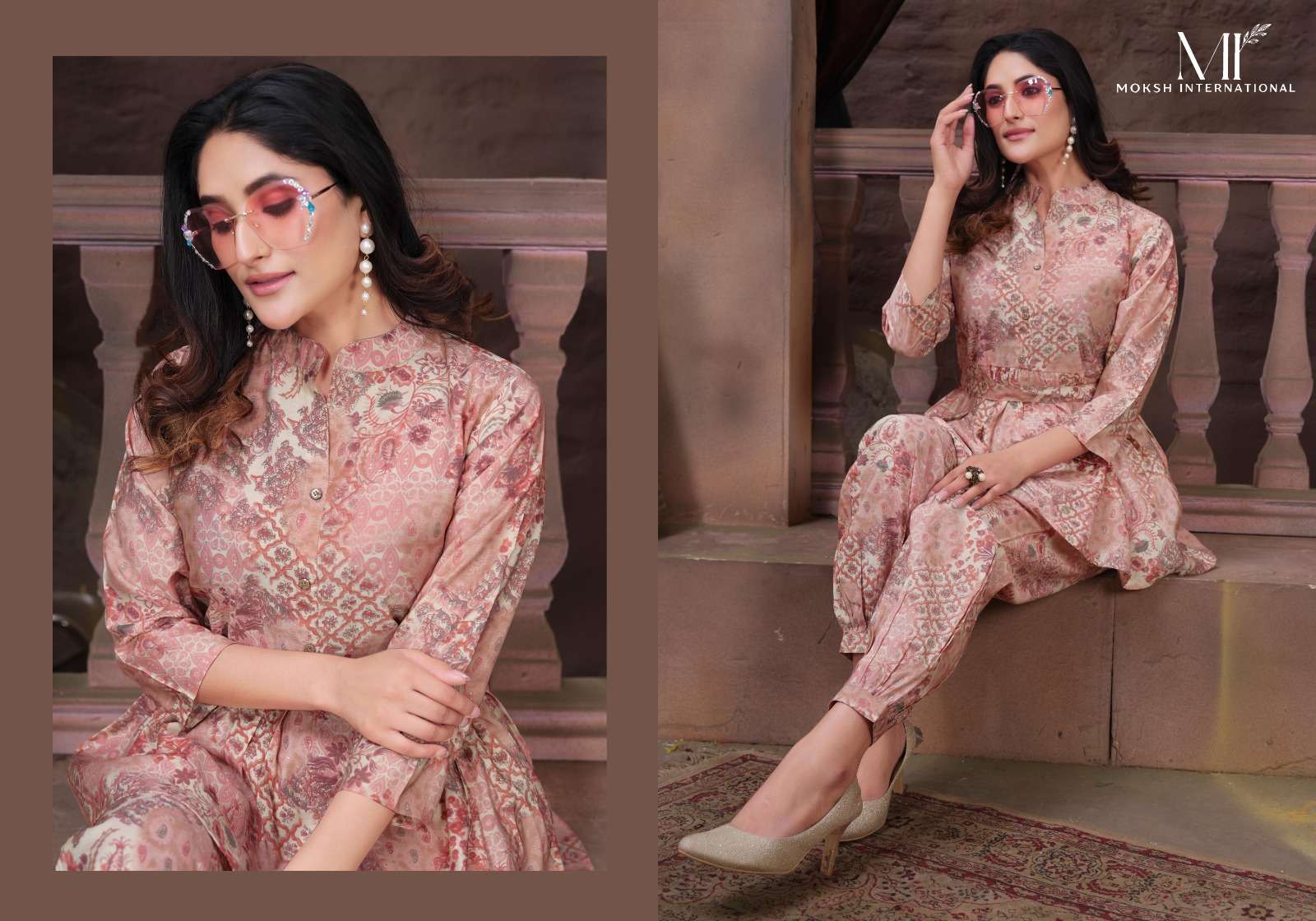 Moksh International Co-ord Kesar Western wear Co ord set Wholesale catalog