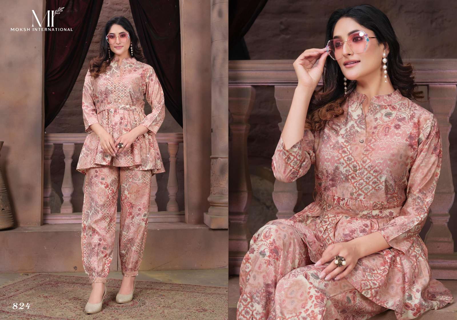 Moksh International Co-ord Kesar Western wear Co ord set Wholesale catalog