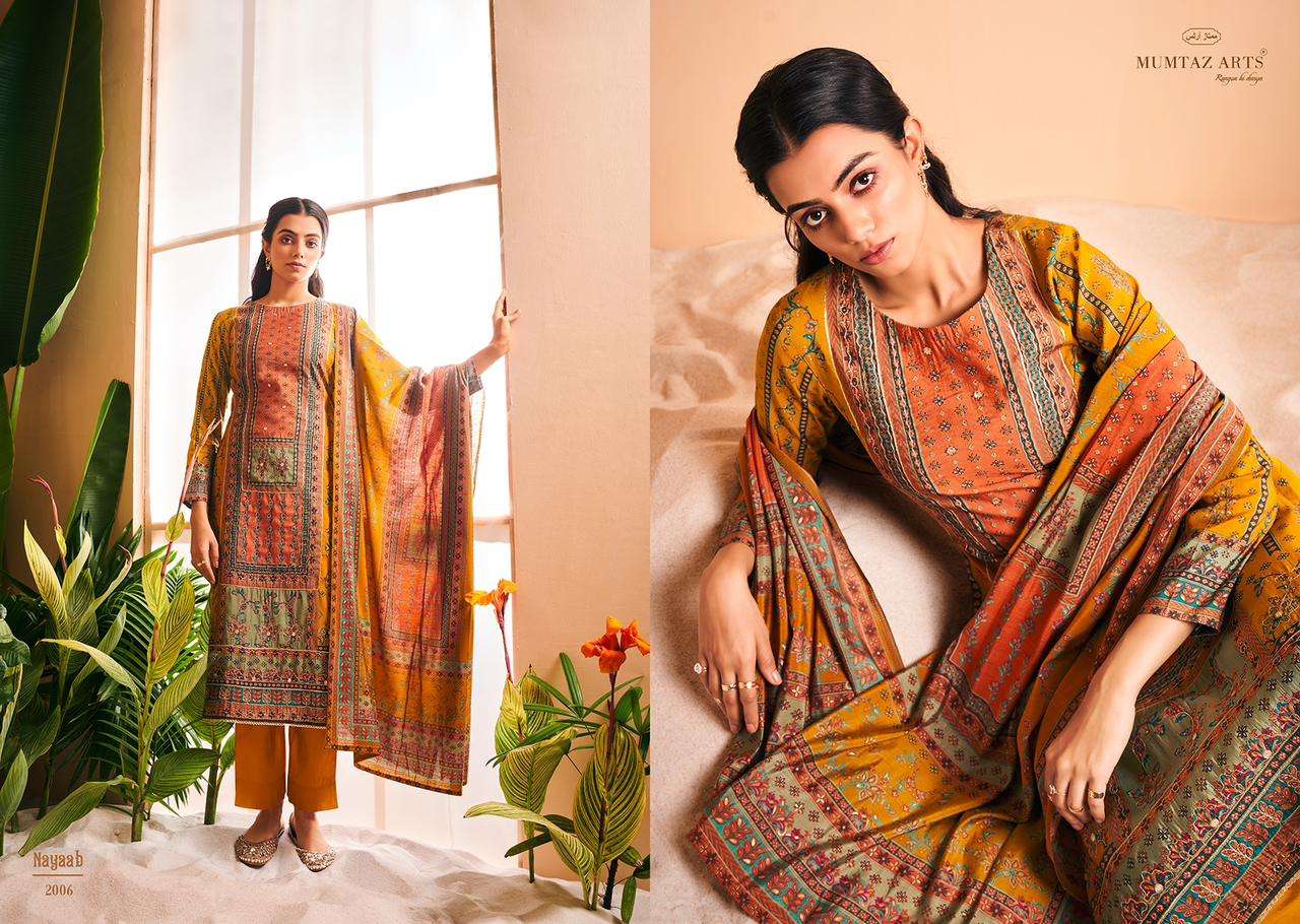 Mumtaz Nayaab Dress Material Wholesale catalog