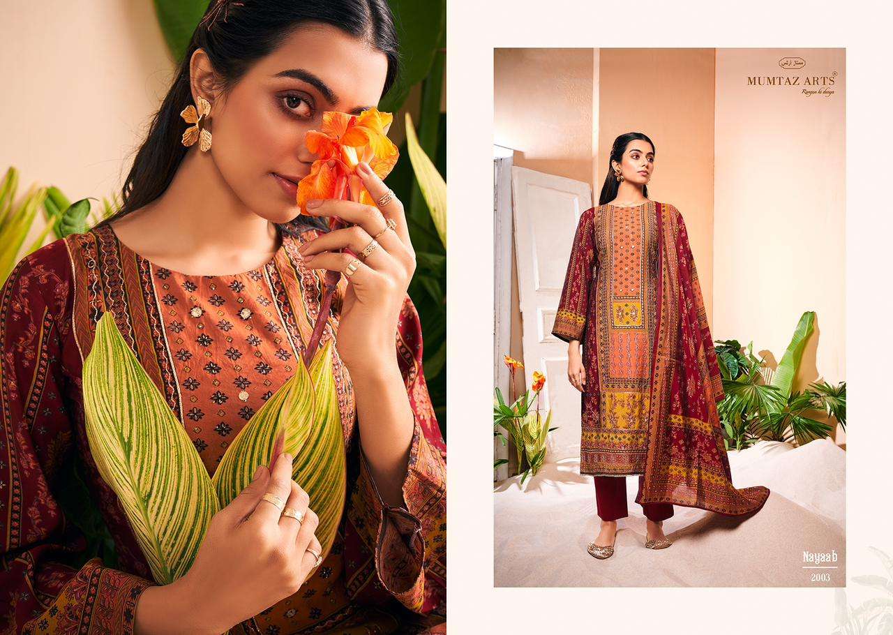 Mumtaz Nayaab Dress Material Wholesale catalog