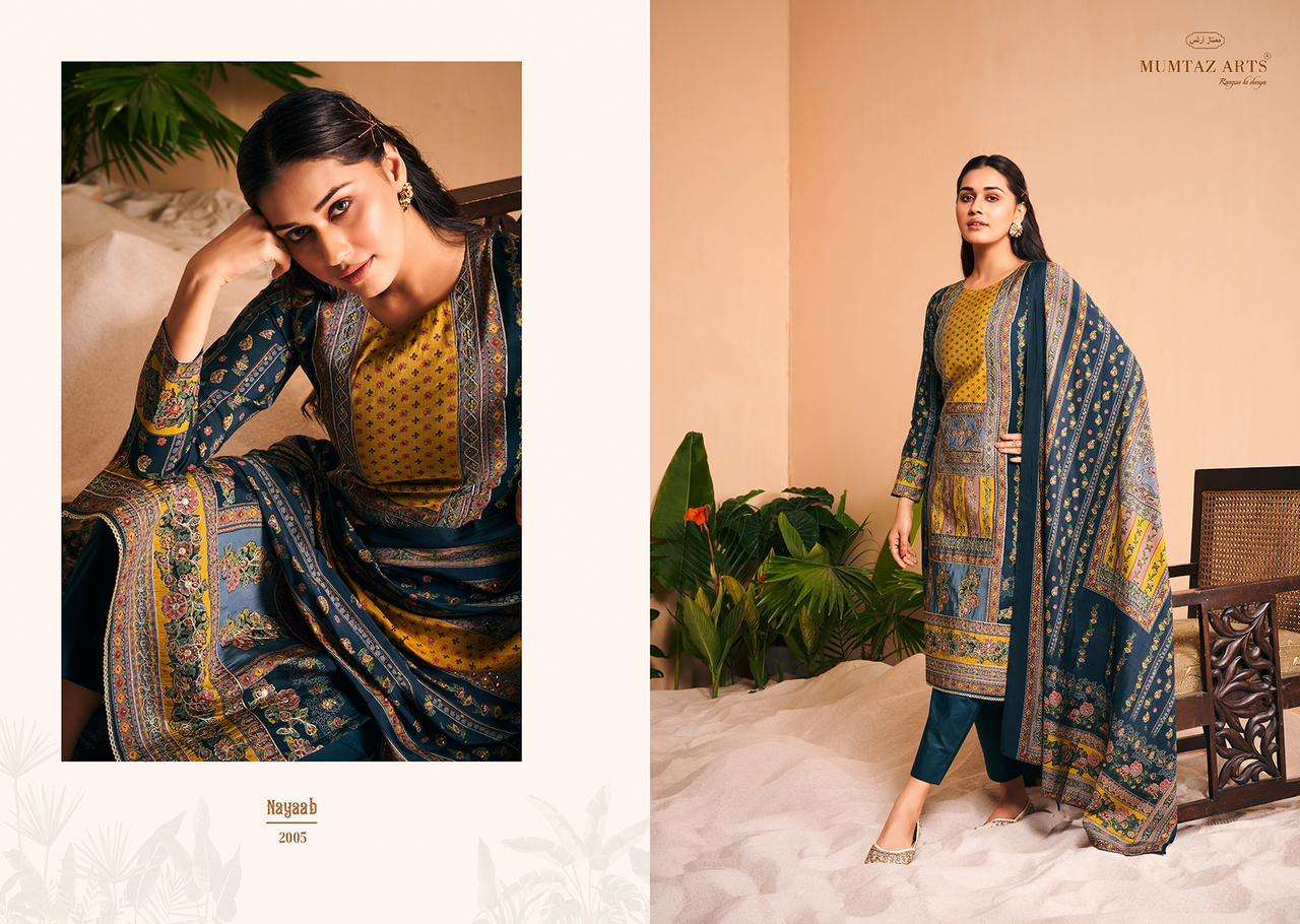 Mumtaz Nayaab Dress Material Wholesale catalog