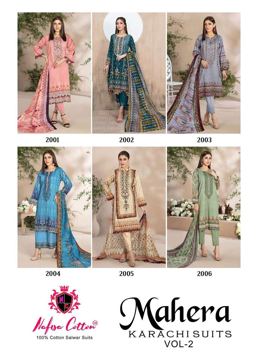 Nafisa Mahera Vol 2 Dress Material Wholesale catalog