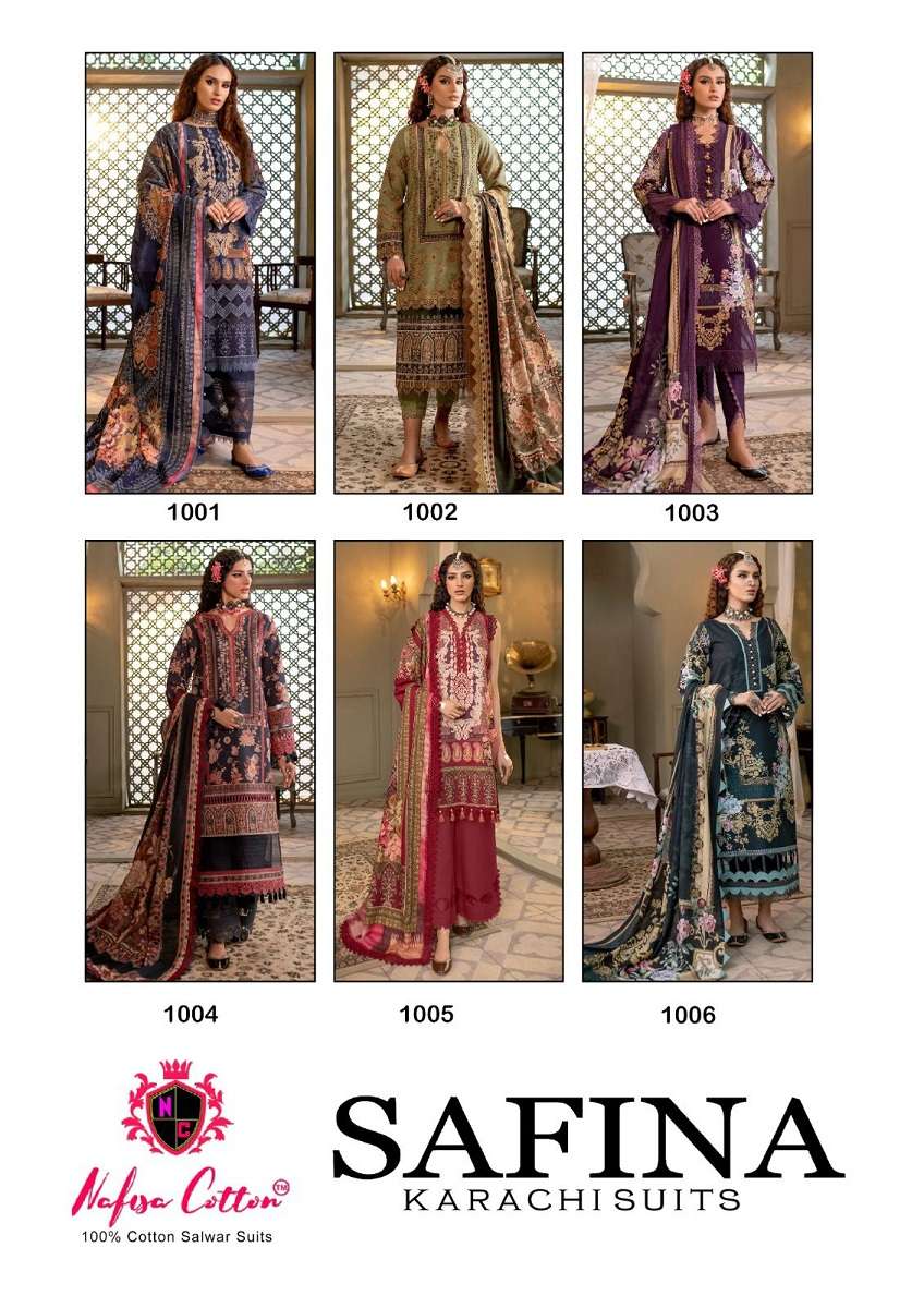 Nafisa Safina Karachi -Dress Material -Wholesale Catalog
