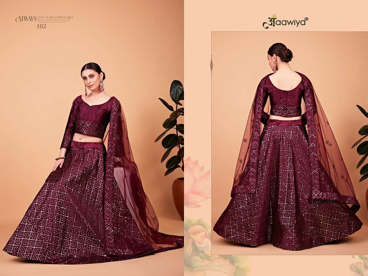 NAYRA VOL-1 WINE Lehenga choli Wholesale catalog