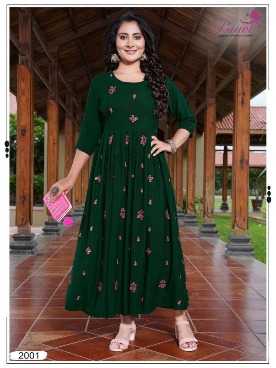 PAAVI MAISHA Kurti Wholesale catalog