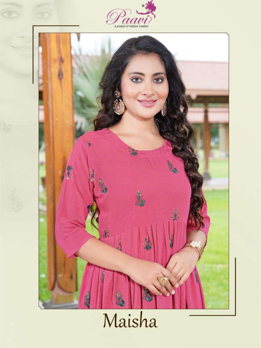 PAAVI MAISHA Kurti Wholesale catalog