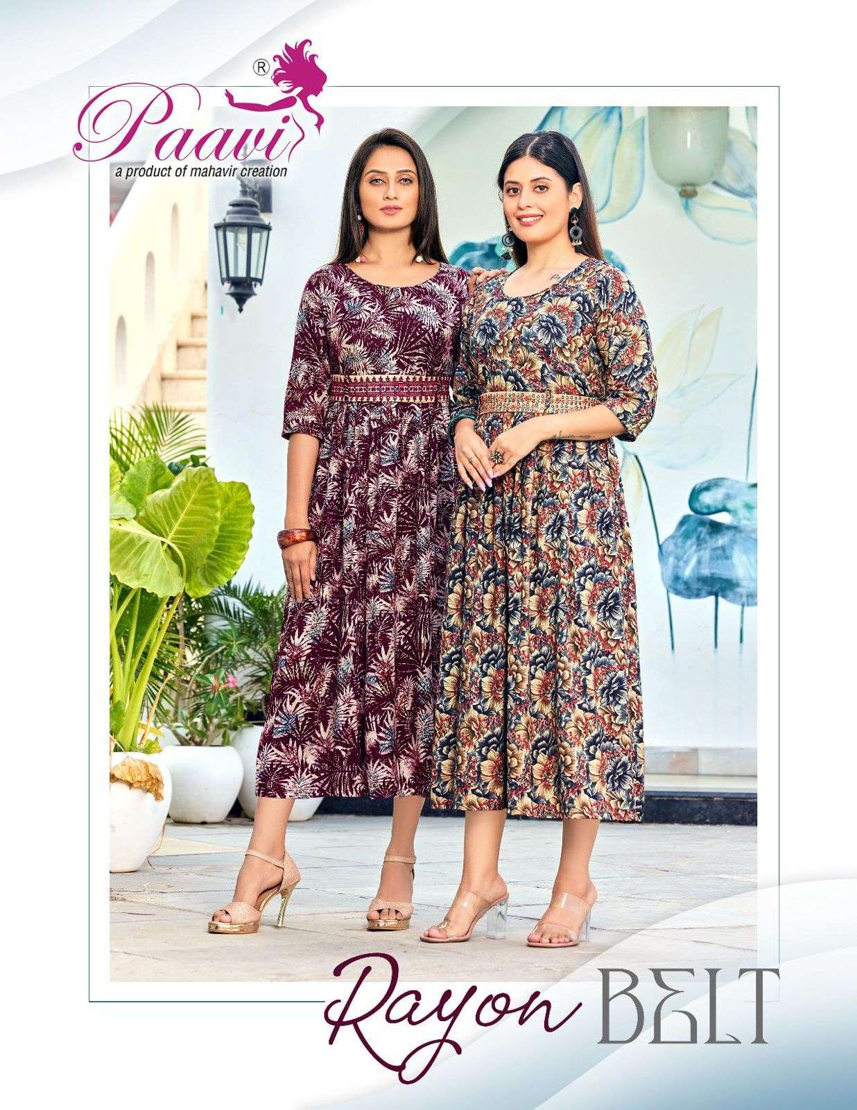 PAAVI RAYON BELT Kurti Wholesale catalog