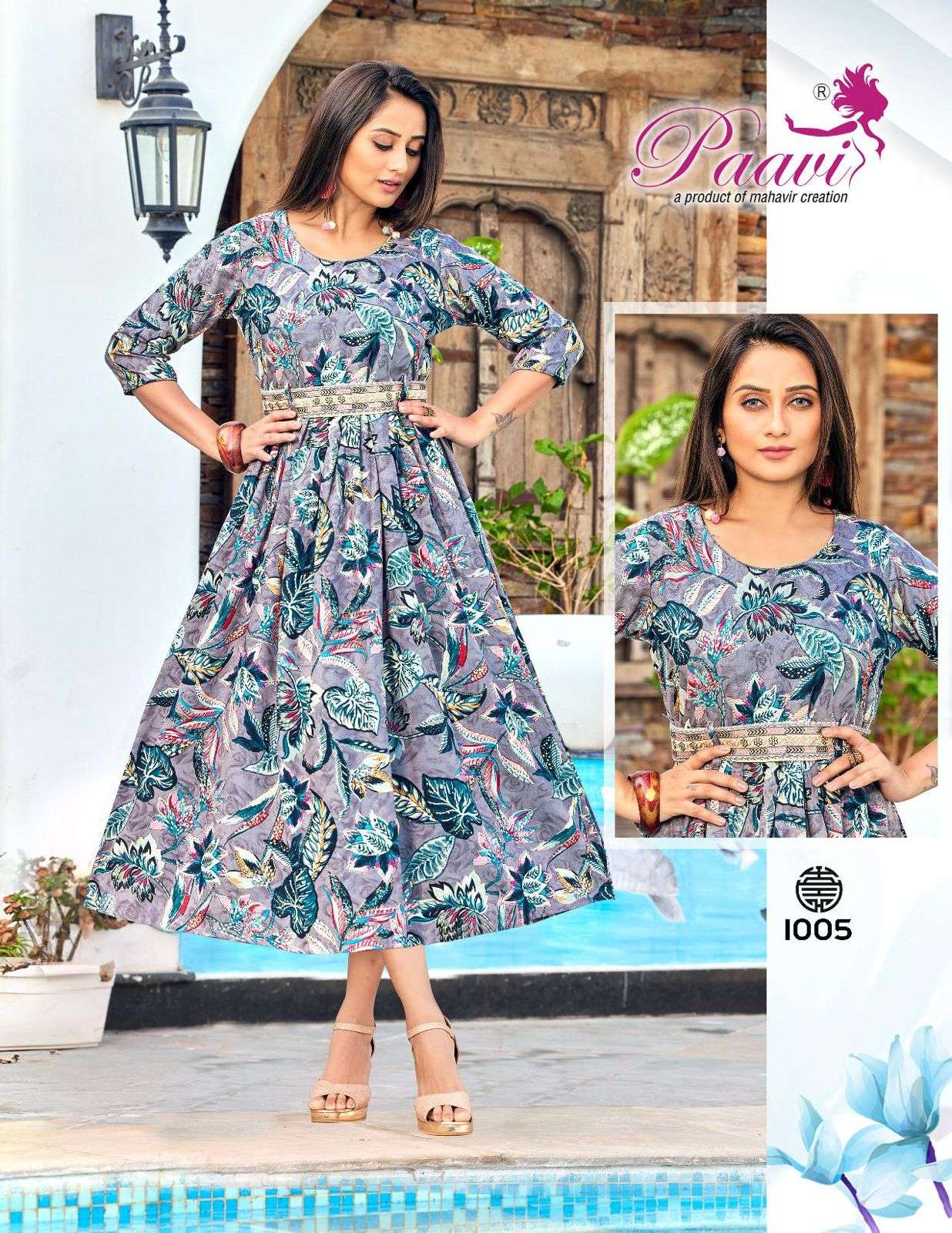 PAAVI RAYON BELT Kurti Wholesale catalog